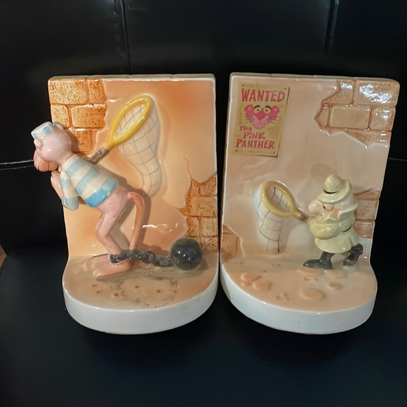 Pink Panther and Inspector Clouseau book ends - Picture 1 of 5